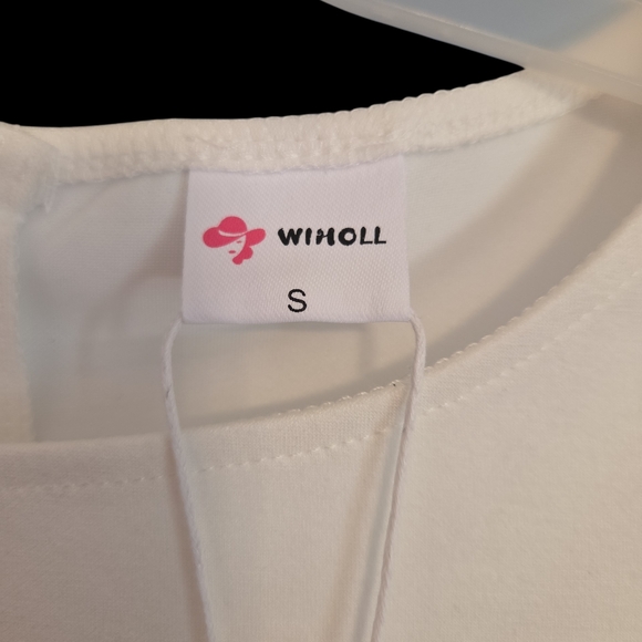 Wiholl White Sleeveless Lightweight Dress Size S - Picture 5 of 6